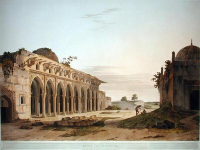Rovine a Cannouge, pubblicata nel 1802 da Thomas und William Daniell